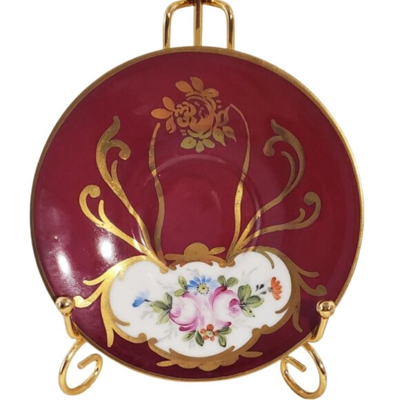 Vintage French Limoges Demitasse Cups – Hand-Decorated, Signed Nodrog (Set of 2) - Picture 7 of 10